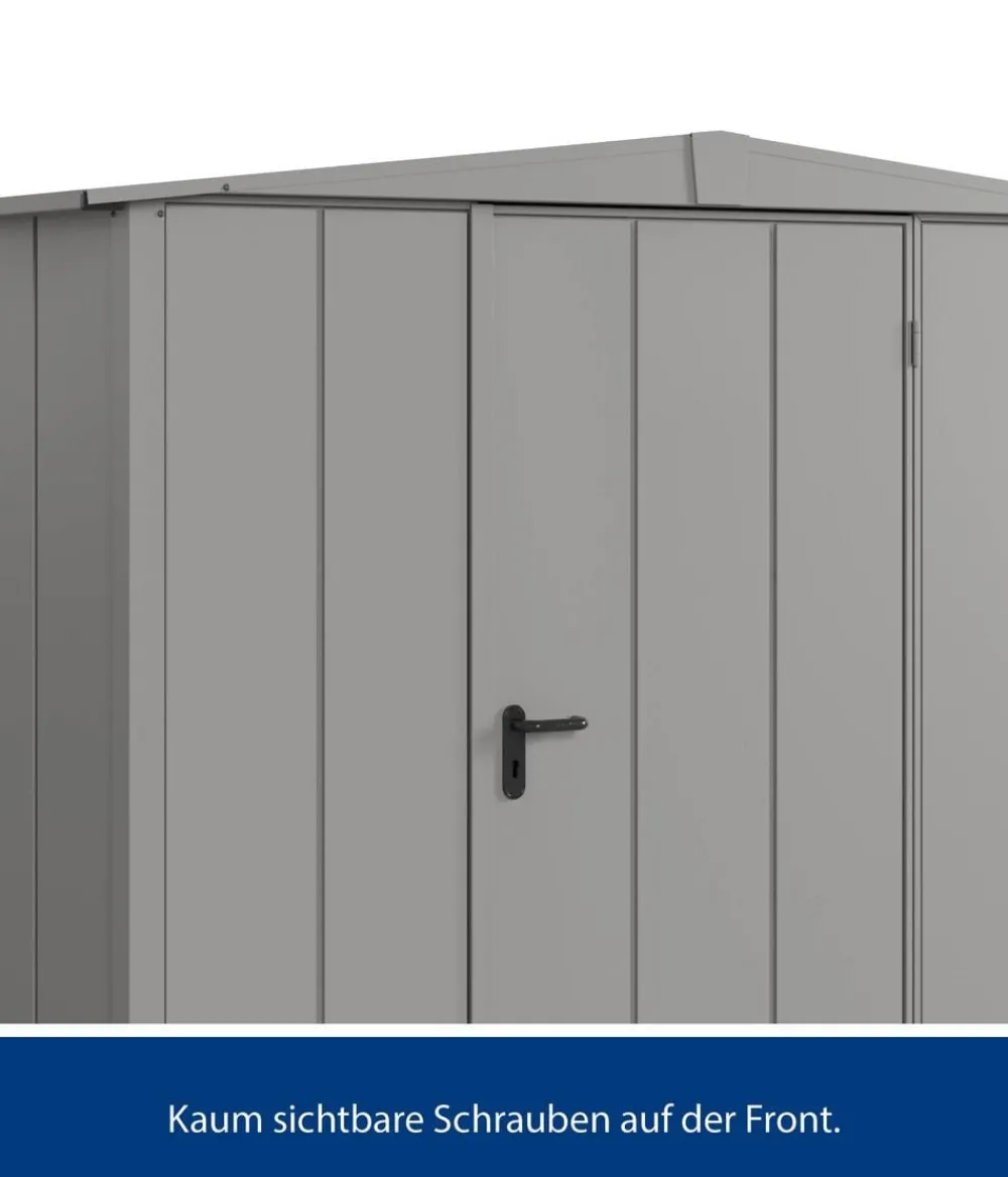 Hörmann Berry-Gerätehaus Modern-S Typ 2, ca. B258,8/H216/T247,7 cm Graualuminium Online