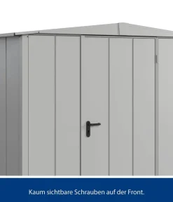 Hörmann Berry-Gerätehaus Modern-S Typ 2, ca. B258,8/H216/T247,7 cm Weißaluminium Best
