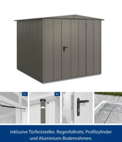 Hörmann Gartenhäuser & Gerätehäuser > Berry-Gerätehaus Modern-S Typ 2, ca. B258,8/H216/T247,7 cm