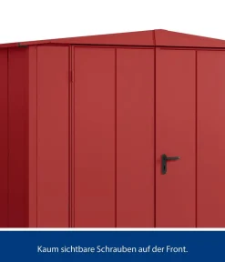 Hörmann Berry-Gerätehaus Modern-S Typ 2, ca. B258,8/H216/T247,7 cm Purpurrot New