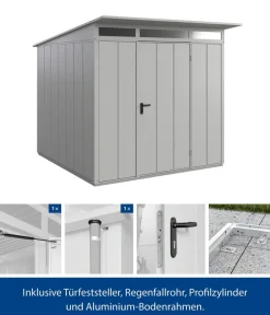 Hörmann Gartenhäuser & Gerätehäuser > Berry-Gerätehaus Modern-P Typ 2, ca. B247,9/H232,3/T283,4 cm
