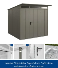 Hörmann Gartenhäuser & Gerätehäuser > Berry-Gerätehaus Modern-P Typ 2, ca. B247,9/H232,3/T283,4 cm