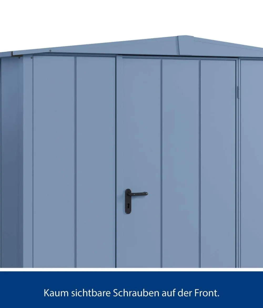 Hörmann Gartenhäuser & Gerätehäuser - Berry-Gerätehaus Modern-S Typ 1, ca. B258,8/H216/T121,3 cm Taubenblau
