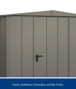Hörmann Gartenhäuser & Gerätehäuser - Berry-Gerätehaus Modern-S Typ 1, ca. B258,8/H216/T121,3 cm Quarzgrau