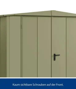 Hörmann Berry-Gerätehaus Modern-S Typ 1, ca. B258,8/H216/T121,3 cm Schilfgrün Sale