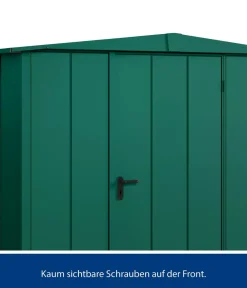 Hörmann Berry-Gerätehaus Modern-S Typ 1, ca. B258,8/H216/T121,3 cm Moosgrün Hot