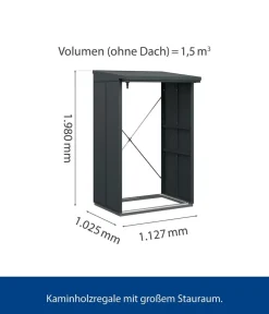 Hörmann Kaminholzregale > Berry-Kaminholzregal Modern