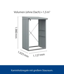 Hörmann Kaminholzregale > Berry-Kaminholzregal Modern