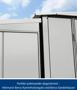 Hörmann Berry-Kaminholzregal Modern Weißaluminium Outlet