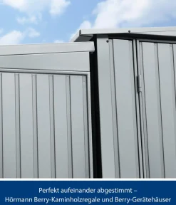 Hörmann Berry-Kaminholzregal Classic Fenstergrau Clearance
