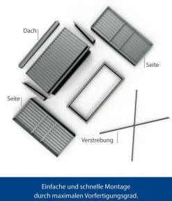 Hörmann Berry-Kaminholzregal Classic Anthrazit Discount