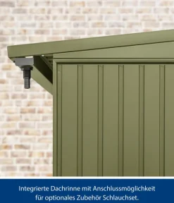 Hörmann Berry-Kaminholzregal Classic Schilfgrün