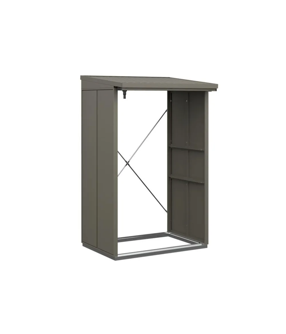 Hörmann Kaminholzregale - Berry-Kaminholzregal Modern Quarzgrau