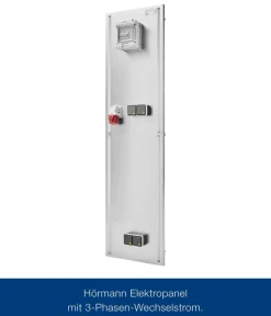 Hörmann Juno/EcoStar Juno/Euroline Elektropanel mit 3-Phasen-Wechselstrom, ca. B47/H170/T2 cm Silber Clearance