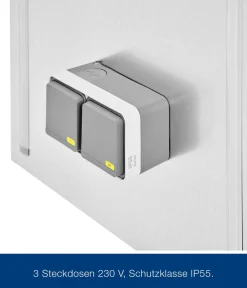 Hörmann Juno/EcoStar Juno/Euroline Elektropanel mit 3-Phasen-Wechselstrom, ca. B47/H170/T2 cm Silber Clearance