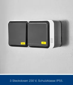 Hörmann Zubehör & Ausstattung - Juno Elektropanel mit 1-Phasen-Wechselstrom, ca. B47/H180/T2 cm Silber