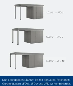 Hörmann Dachzubehör > Juno Loungedach für JFD5/9/12, ca. B225/H220/T229 cm