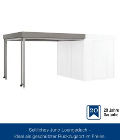 Hörmann Juno Loungedach für JFD6/10/13, ca. B321/H220/T277 cm Graualuminium