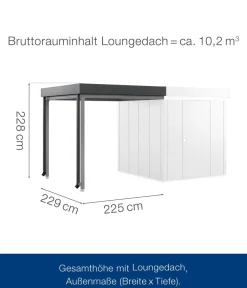 Hörmann Dachzubehör > Juno Loungedach für JFD5/9/12, ca. B225/H220/T229 cm