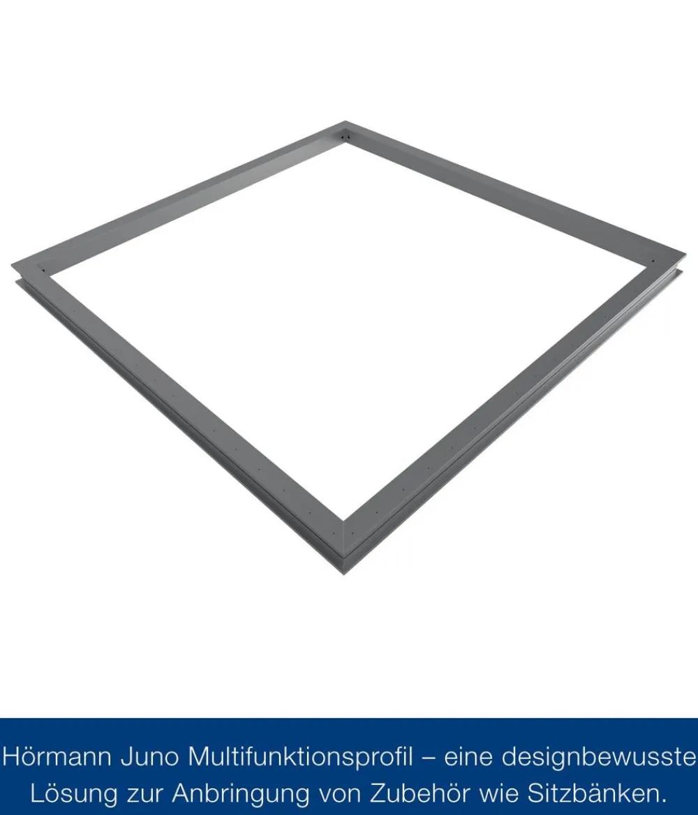 Hörmann Juno Multifunktionsprofil für JFD8, ca. B262/T166 cm Silber