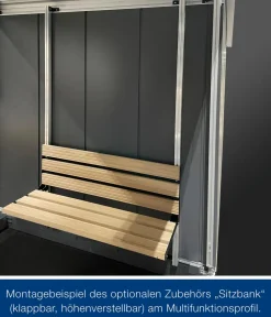 Hörmann Juno Multifunktionsprofil für JFD14, ca. B310/T310 cm Silber Best