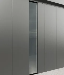 Hörmann Juno VSG-Echtglas Wandelement M/L-Sk, , ca. B50/H208 cm Graualuminium Outlet