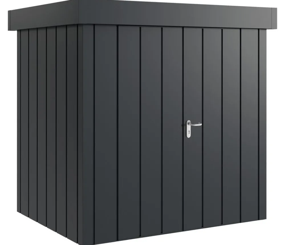 Hörmann Metallgerätehaus Juno JFD4 M-Sk Motiv Modern mit Doppeltür, ca. B229/H222/T181 cm Anthrazit New