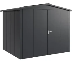 Hörmann Gartenhäuser & Gerätehäuser > Metallgerätehaus Juno JSD9 L-Sk Motiv Design mit Doppeltür, ca. B285/H227/T237 cm