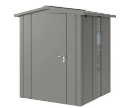 Hörmann Metallgerätehaus Juno JSD2 L-Sk Motiv Design bodentiefes Fenster, ca. B189/H219/T181 cm Graualuminium Hot