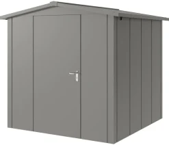 Hörmann Metallgerätehaus Juno JSD5 L-Sk Motiv Design, ca. B237/H223/T229 cm Graualuminium Clearance