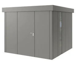 Hörmann Metallgerätehaus Juno JFD10 L-Sk Motiv Design, ca. B277/H222/T277 cm Graualuminium
