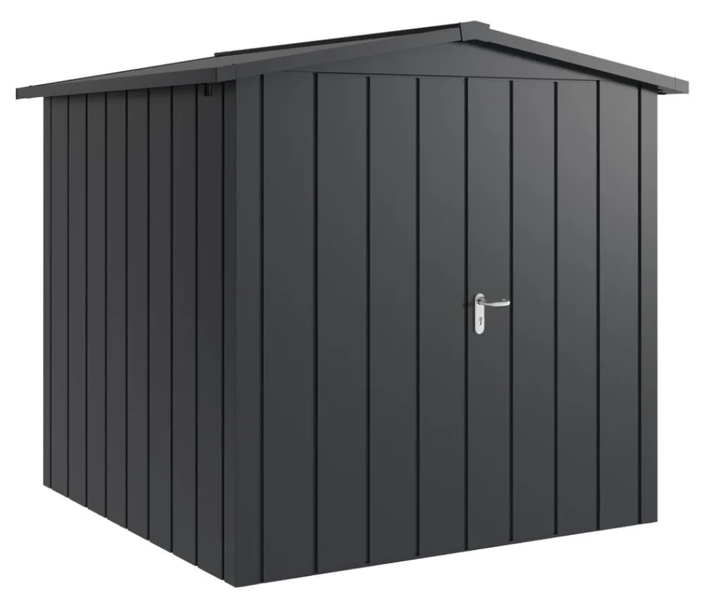 Hörmann Metallgerätehaus Juno JSD5 M-Sk Motiv Modern mit Doppeltür, ca. B237/H223/T229 cm Anthrazit Outlet