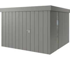 Hörmann Metallgerätehaus Juno JFD14 M-Sk Motiv Modern bodentiefes Fenster, ca. B325/H222/T325 cm Graualuminium Clearance
