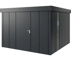 Hörmann Gartenhäuser & Gerätehäuser > Metallgerätehaus Juno JFD14 L-Sk Motiv Design bodentiefes Fenster, ca. B325/H222/T325 cm