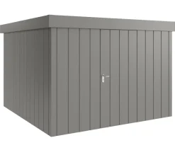 Hörmann Gartenhäuser & Gerätehäuser - Metallgerätehaus Juno JFD14 M-Sk Motiv Modern, ca. B325/H222/T325 cm Graualuminium