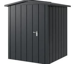 Hörmann Gartenhäuser & Gerätehäuser - Metallgerätehaus Juno JSD2 M-Sk Motiv Modern, ca. B189/H219/T181 cm Graualuminium
