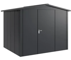 Hörmann Gartenhäuser & Gerätehäuser > Metallgerätehaus Juno JSD9 L-Sk Motiv Design, ca. B285/H227/T237 cm