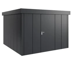 Hörmann Gartenhäuser & Gerätehäuser - Metallgerätehaus Juno JFD14 L-Sk Motiv Design, ca. B325/H222/T325 cm Anthrazit
