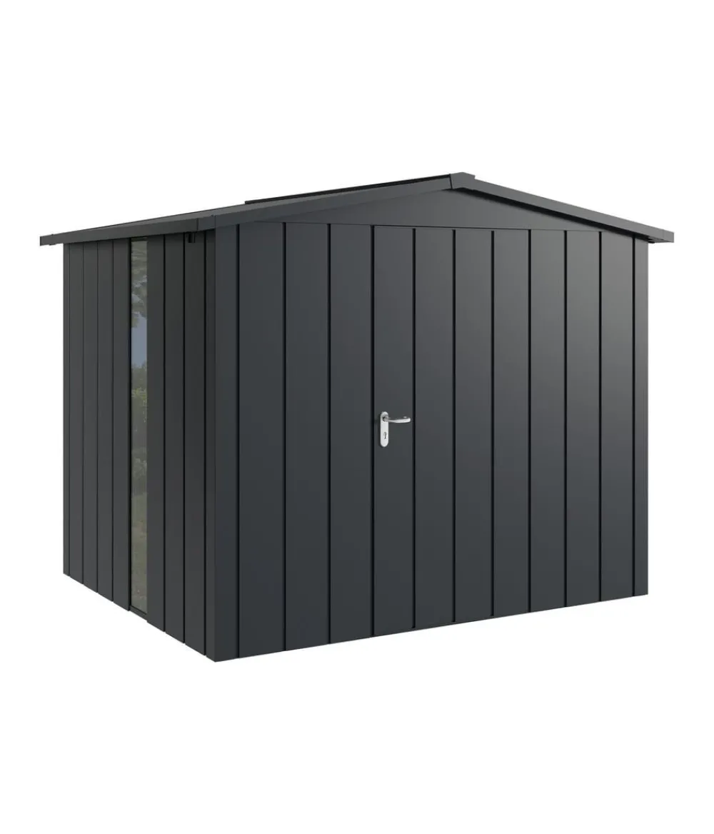 Hörmann Metallgerätehaus Juno JSD9 M-Sk Motiv Modern bodentiefes Fenster, ca. B285/H227/T237 cm Anthrazit Sale