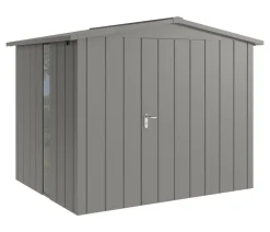 Hörmann Metallgerätehaus Juno JSD9 M-Sk Motiv Modern bodentiefes Fenster, ca. B285/H227/T237 cm Graualuminium