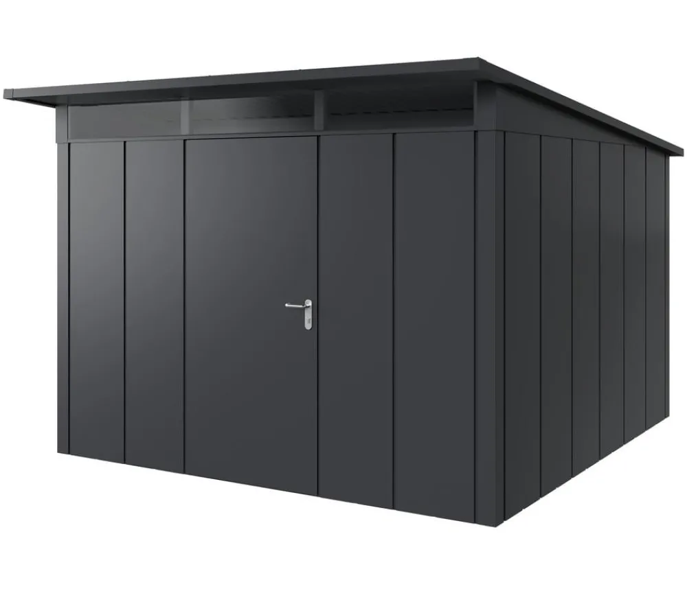Hörmann Gartenhäuser & Gerätehäuser > Metallgerätehaus Juno JPD14 L-Sk Motiv Design, ca. B325/H232/T358 cm