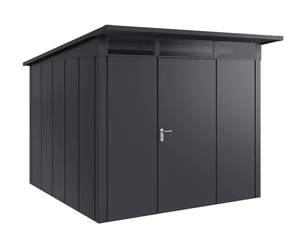 Hörmann Metallgerätehaus Juno JPD10 L-Sk Motiv Design, ca. B277/H232/T310 cm Anthrazit Discount
