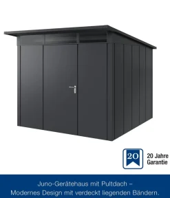 Hörmann Metallgerätehaus Juno JPD10 L-Sk Motiv Design, ca. B277/H232/T310 cm Anthrazit Online