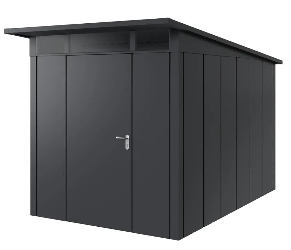 Hörmann Gartenhäuser & Gerätehäuser > Metallgerätehaus Juno JPD7 L-Sk Motiv Design, ca. B229/H232/T358 cm