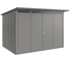 Hörmann Gartenhäuser & Gerätehäuser - Metallgerätehaus Juno JPD13 L-Sk Motiv Design, ca. B325/H232/T310 cm Anthrazit