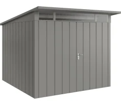 Hörmann Gartenhäuser & Gerätehäuser > Metallgerätehaus Juno JPD4 L-Sk Motiv Design mit Doppeltür, ca. B229/H224/T214 cm
