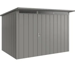 Hörmann Gartenhäuser & Gerätehäuser - Metallgerätehaus Juno JPD13 M-Sk Motiv Modern mit Doppeltür, ca. B325/H232/T310 cm Anthrazit