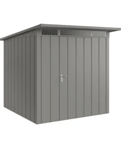 Hörmann Gartenhäuser & Gerätehäuser > Metallgerätehaus Juno mit Lichtband & Doppeltür JFD11 M-Sk, ca. B277/H239/T325 cm