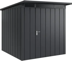 Hörmann Gartenhäuser & Gerätehäuser - Metallgerätehaus Juno JPD5 M-Sk Motiv Modern, ca. B229/H224/T262 cm Anthrazit