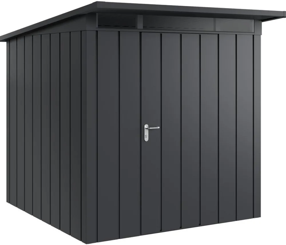 Hörmann Gartenhäuser & Gerätehäuser - Metallgerätehaus Juno JPD5 M-Sk Motiv Modern, ca. B229/H224/T262 cm Anthrazit
